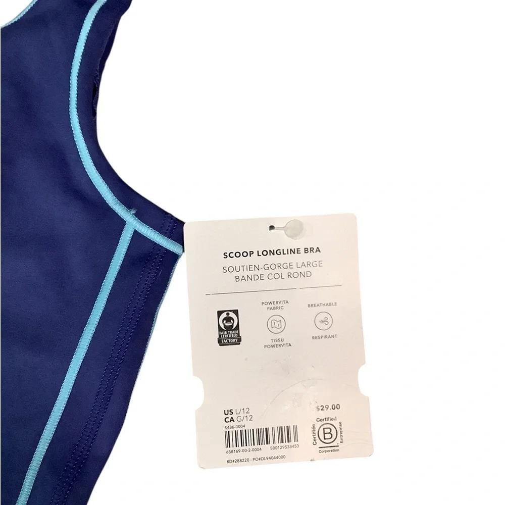 Athleta girl scoop longline bra top new with tag